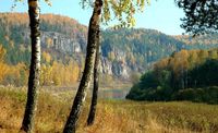 Река Ай. Осень.