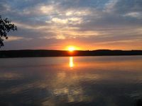Закат на озере Ильменское.